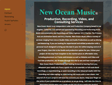 Tablet Screenshot of newoceanmusic.com